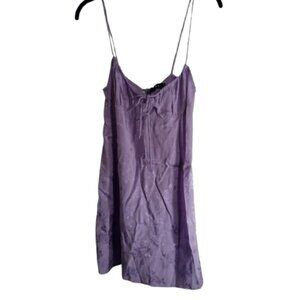 Motel Cami Frimala Dress Handmade Size S Lilac Purple Rose Floral Pattern